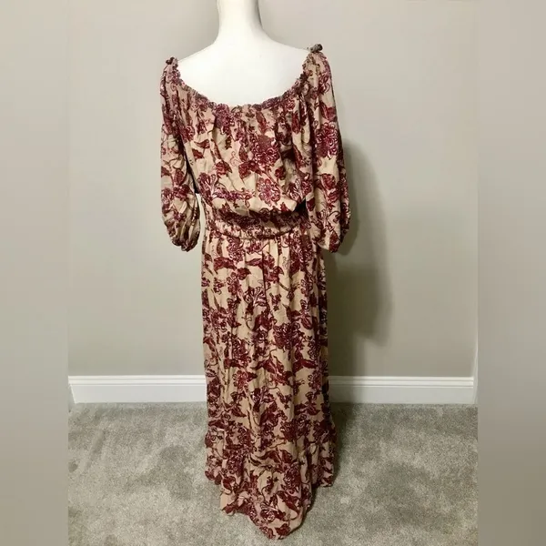 Boho off shoulder floral maxi - Image 3