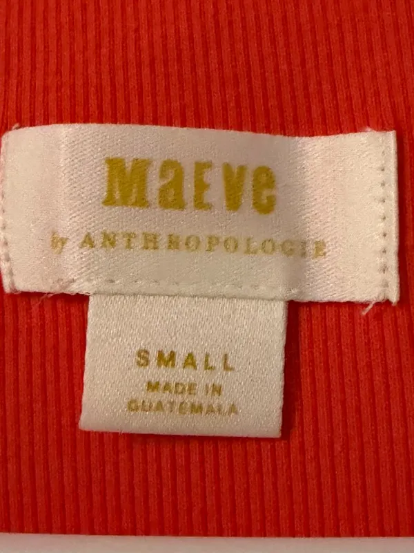Maeve Anthropologie ribbed cropped square neck / scoop neck tank size small - Image 7