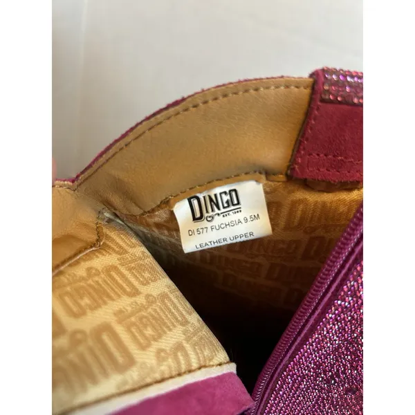 Dingo Silver Dollar Women’s 9.5M Fuchsia Pink Rhinestone Western Boots DI577 EUC - Image 10