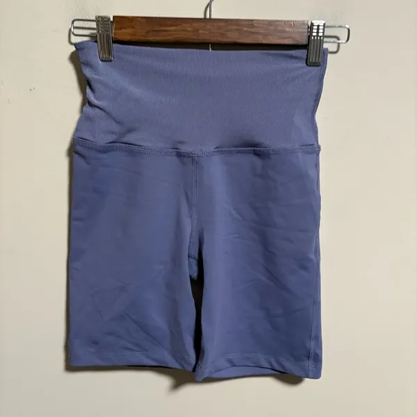 Beyond Yoga Ready or Not Dusty Violet High Waist Biker Shorts- Size Small - Image 5