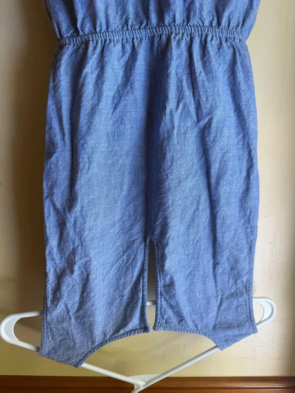 Ann Taylor Loft Denim Color Romper Small  - Image 4