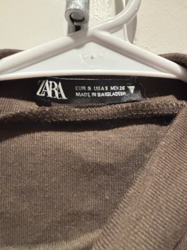 ZARA Brown Sleeveless Top - Image 3