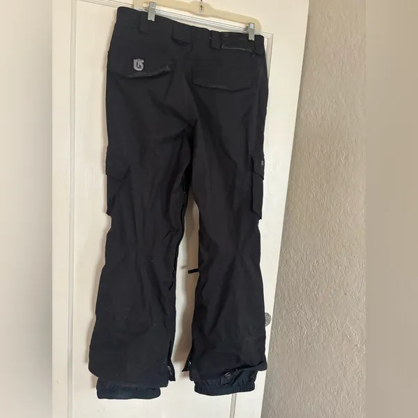 Burton Black Snow Pants with Multiple Utility Pockets - Image 2