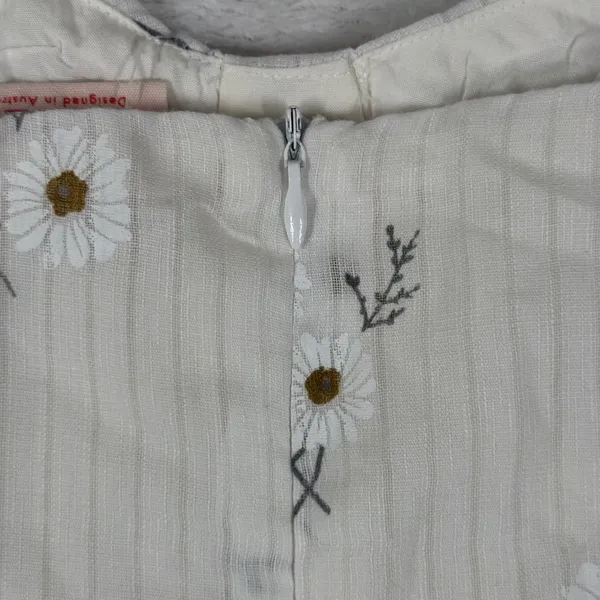 Showpo Where You Are White Floral Ruched Mini Dress Tie Straps Size 6 US NEW - Image 10