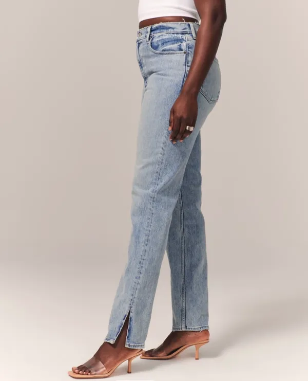 Abercrombie & Fitch Women's the 90s Straight Ultra High Rise Jeans Size 31/12R - Image 5