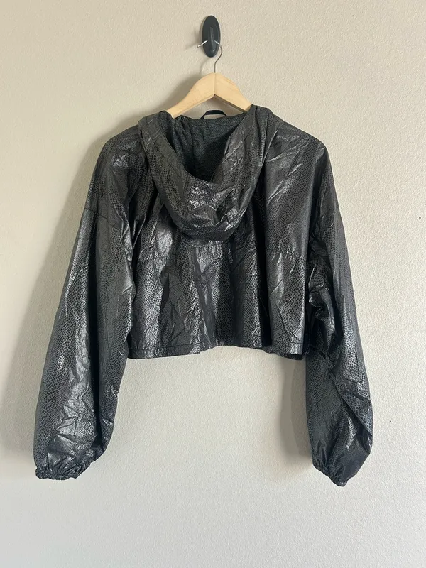 EUC Free People Diamond Back Reflective Jacket XS - Image 4