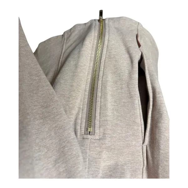Varley Sweatshirt Women‎ XS Taupe Heathered Turtleneck Atlas Pullover Athleisure - Image 9