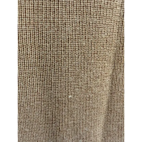 Alice + Olivia Sweater Womens S Tan Wool Gold Hardware Mock‎ Neck Luxury - Image 9