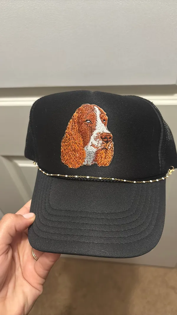 Otto Springer Spaniel trucker hat Black - Image 3