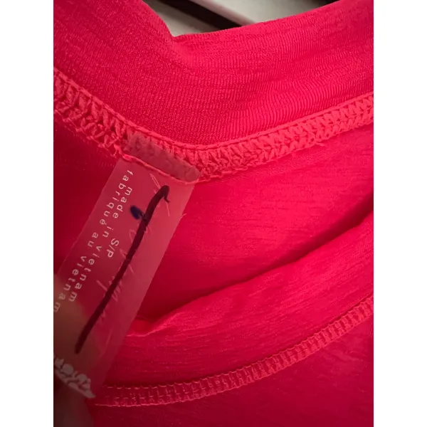 Free People FP Movement Tempo Tunic Size Small Pink Electric Sunset Workout Top - Image 5