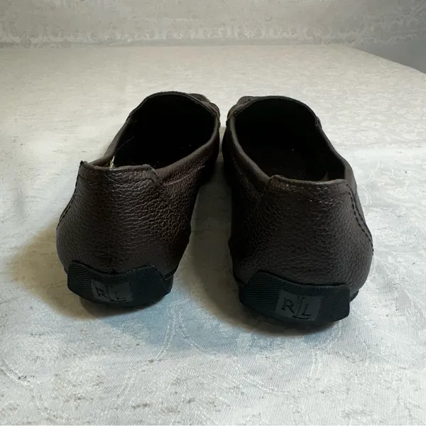 Lauren Ralph Lauren Dark Brown Leather Loafers - Image 4