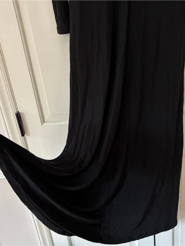 Ulla Johnson Ceryse Dress Noir Black Long Sleeve Ruched Waist‎ Maxi Size Large - Image 10