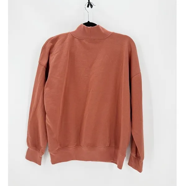 5.11 tactical WREN OVERSIZED FLEECE burnt orange size M mock-neck casual top - Image 2