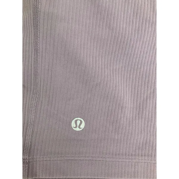 Lululemon Ribbed Nulu Asymmetrical Yoga Tank Top Purple Ash Size‎ 10 LW1ERPS - Image 6