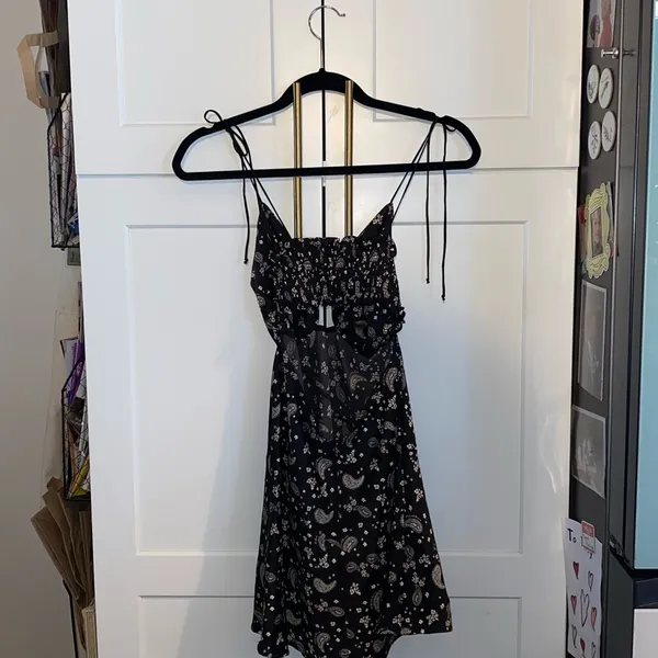 For Love & Lemons Paisley Mini Dress boho Cutout summer sun Dress vacation - Image 13