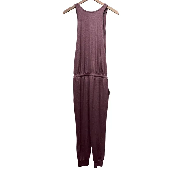 Patagonia Women Seabrook Jumpsuit Sz S Sleeveless Casual Purple‎ Stretch Jogger - Image 3