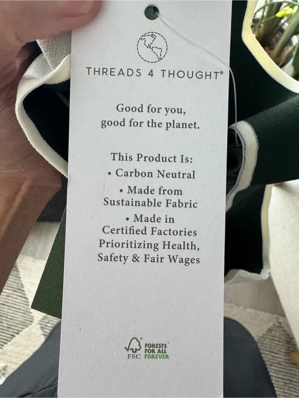 Threads 4 Thought Francis Eco Performance Jersey Logo Wide Leg Pant Size Small - Image 4