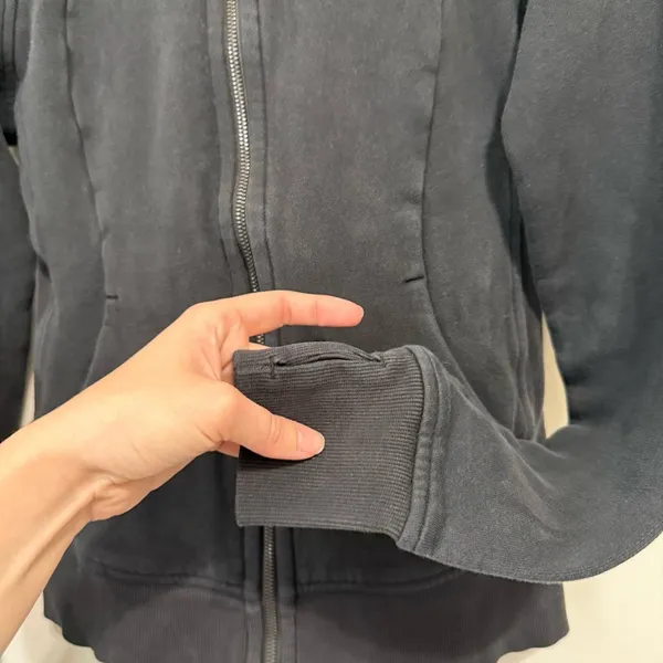 Lululemon Black Zip Up Scuba Jacket Size Small - Image 4