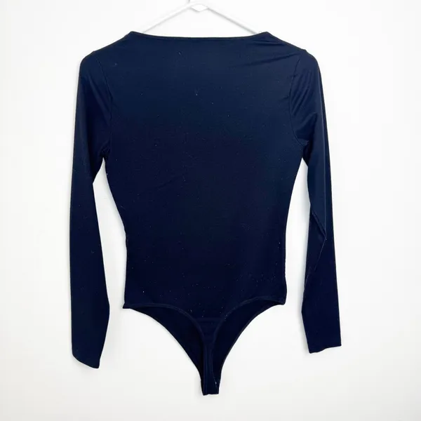 Abercrombie & Fitch Soft AF Black Long Sleeve Bodysuit Size Small - Image 3