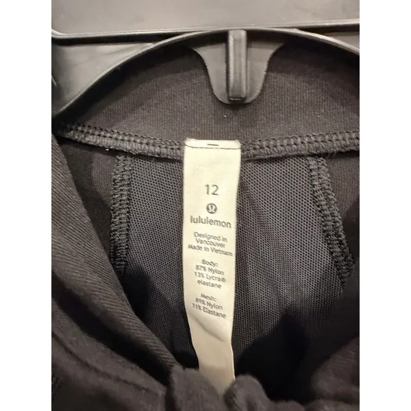 Lululemon Womens Jacket 12 Black Luon Define Full Zip Thumbholes Activewear - Image 7