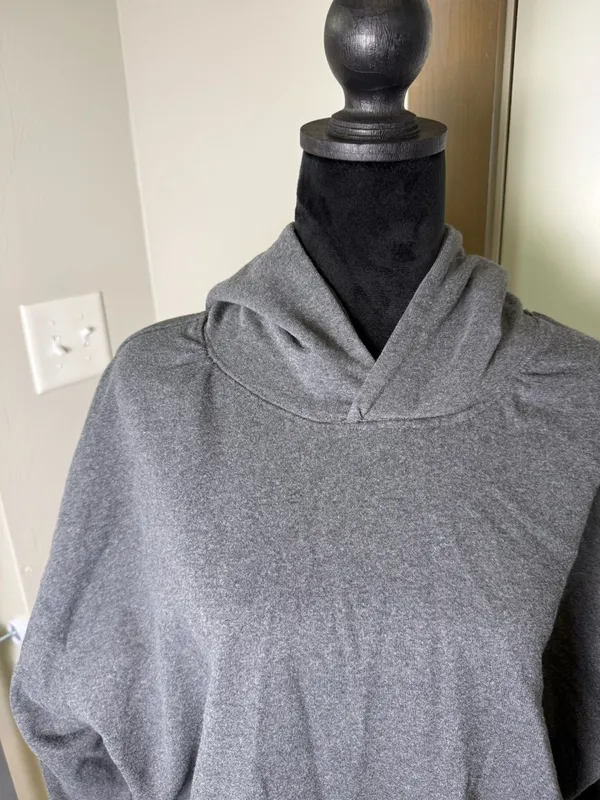 Brooklyn Cloth Boxy Originals Heavyweight Reverse Seam Hoodie Sweatshirt Grey XL - Image 2
