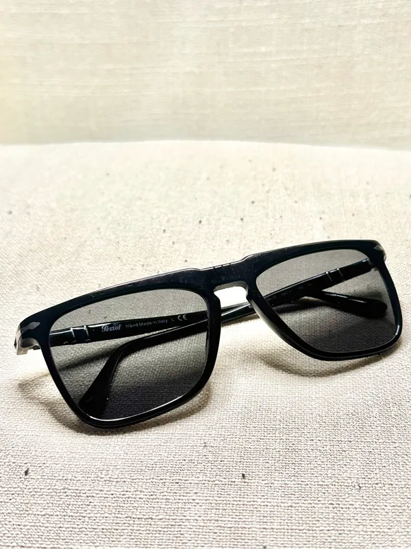 Persol PO3225S 95/31 Black Rectangle Sunglasses Handmade in Italy - Image 16