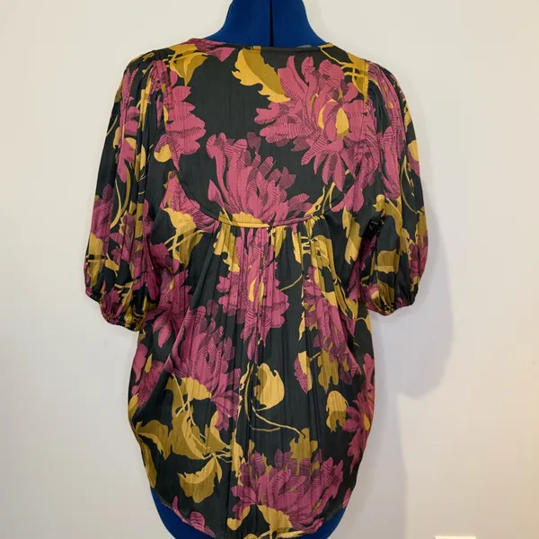 By Anthropologie Floral Blouse Top - Image 3