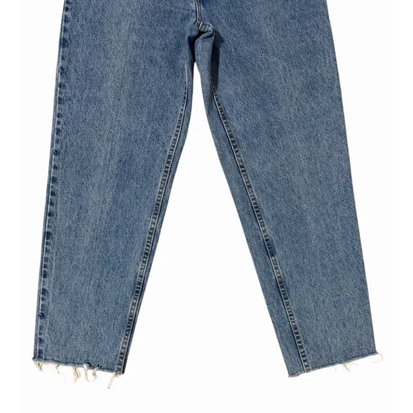Levi's 551 Relaxed Fit Tapered Leg‎ Classic Blue Denim Jeans Women's Size 8 Med - Image 5
