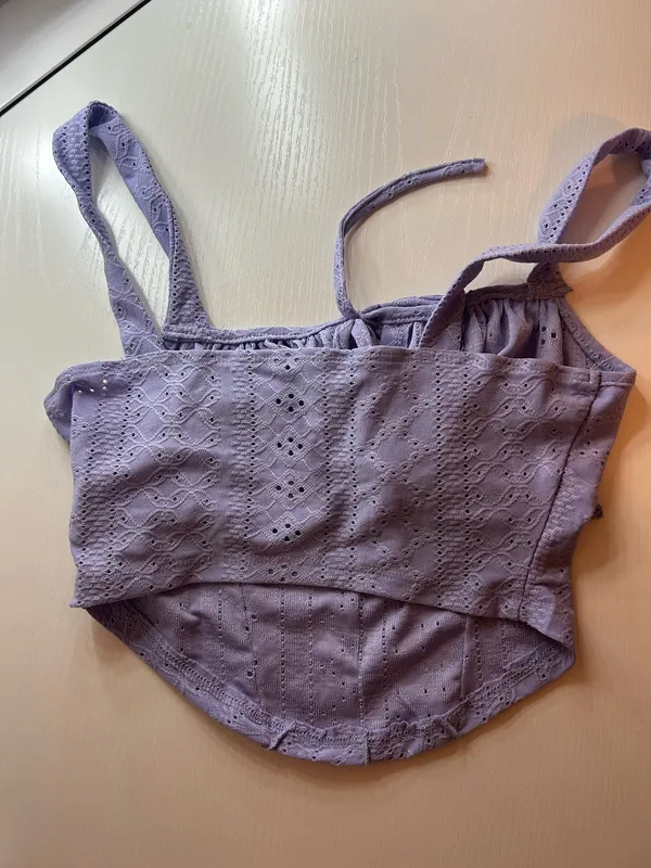 Shein Purple Crop Top Tank - Image 2