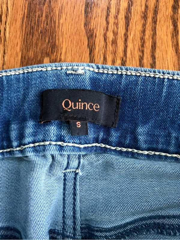 Quince Nina Stretch Pull-On Kick Flare Jeans – Laguna Blue – Size Small - Image 7