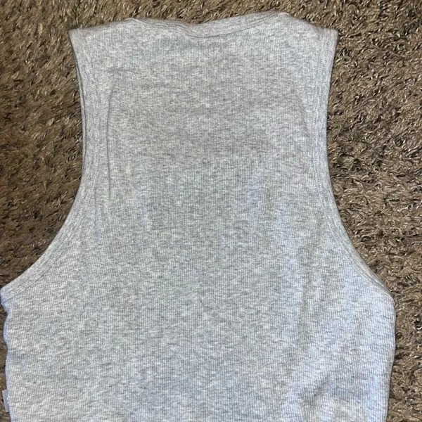Aritzia TNA Light Gray Tank Top - Image 3