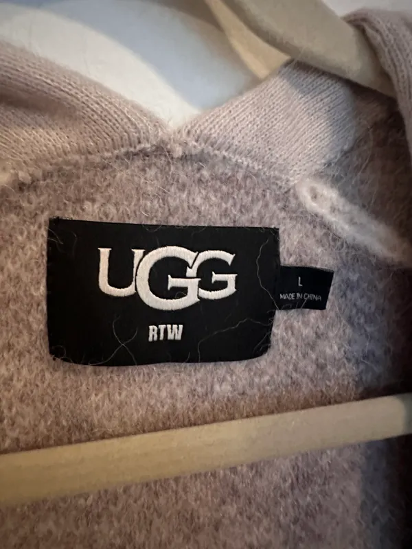 UGG Tomara Alpaca Wool blend Relaxed fit Leopard Print Cardigan - Image 5