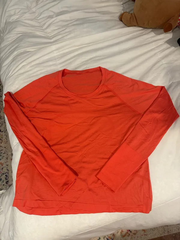 Lululemon orange Long Sleeve Swiftly Tech - Image 3
