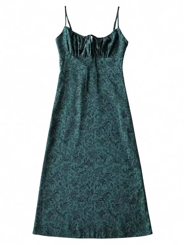 NEW in Bag Green & Black Floral Dress - Image 4