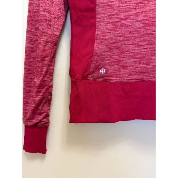 Lululemon In Flux Jacket Reversible Full Zipper Hooded in Cranberry Red Size 6 - Image 9