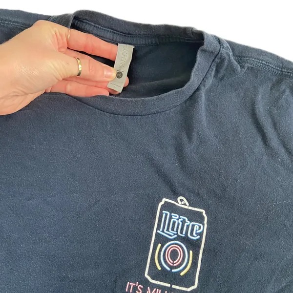 Miller High Life Beer Neon Light Design Graphic T Shirt 🔥 - Image 2