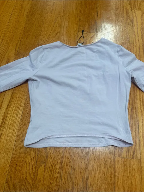 🍎Garage Light purple Long Sleeve Square Neck Top - Image 5