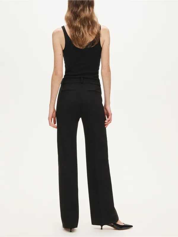 J. Crew Natalia Pant In Four-season Stretch Carreman Trousers Black NEW Size 0 - Image 2