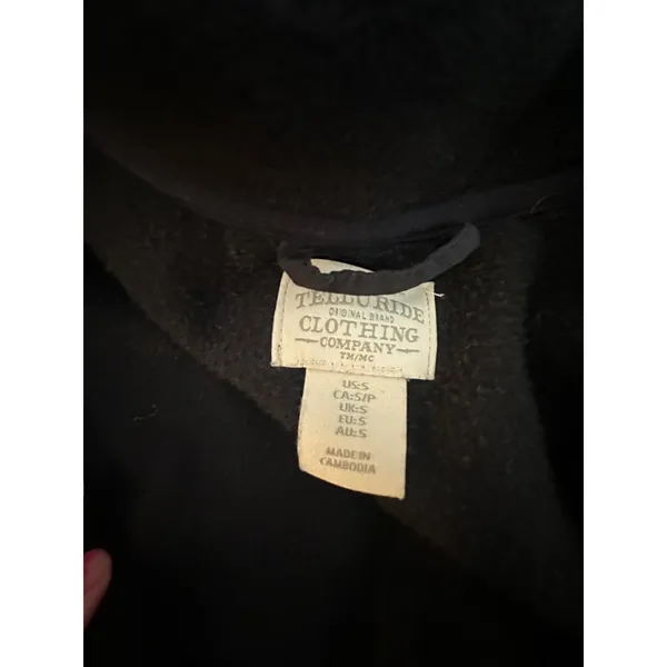 Telluride Clothing Company Vest Womens S Black Fleece Full Zip Gorpcore Hiking - Image 4