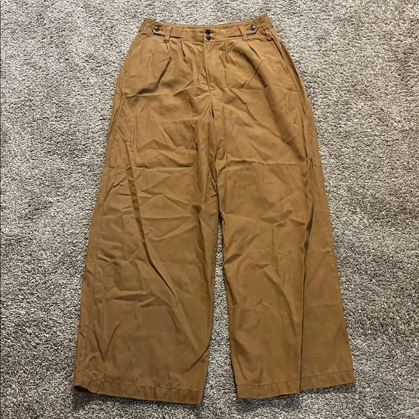 Madewell Women’s Brown Harlow Wide Leg‎ Trousers Size 6 - Image 3