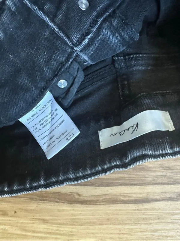 Kancan distressed black trendy flare 3/25 normcore jeans - Image 2