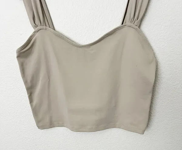 [Abercrombie & Fitch] Nude Light Taupe Soft Sweetheart Crop Tank Top Sz Large L - Image 8