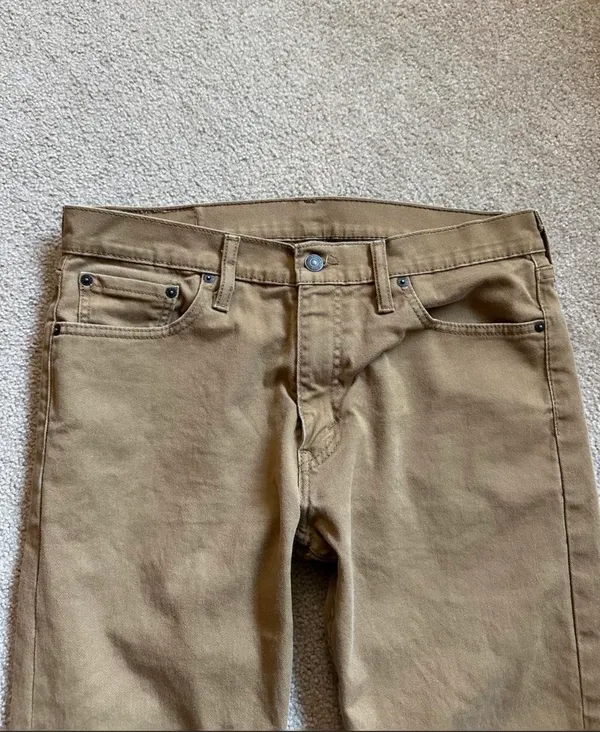 Levi’s Tan Straight Leg Jeans - Image 3