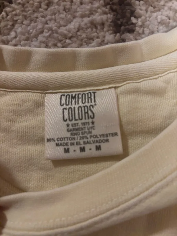 Yellow Iowa Crewneck Comfort Colors Medium - Image 2