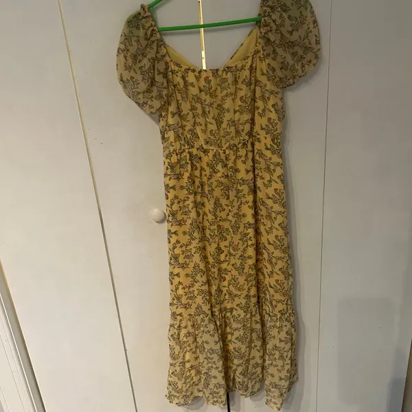 Mimi Chica Yellow Puff Sleeve Sundress - Image 10