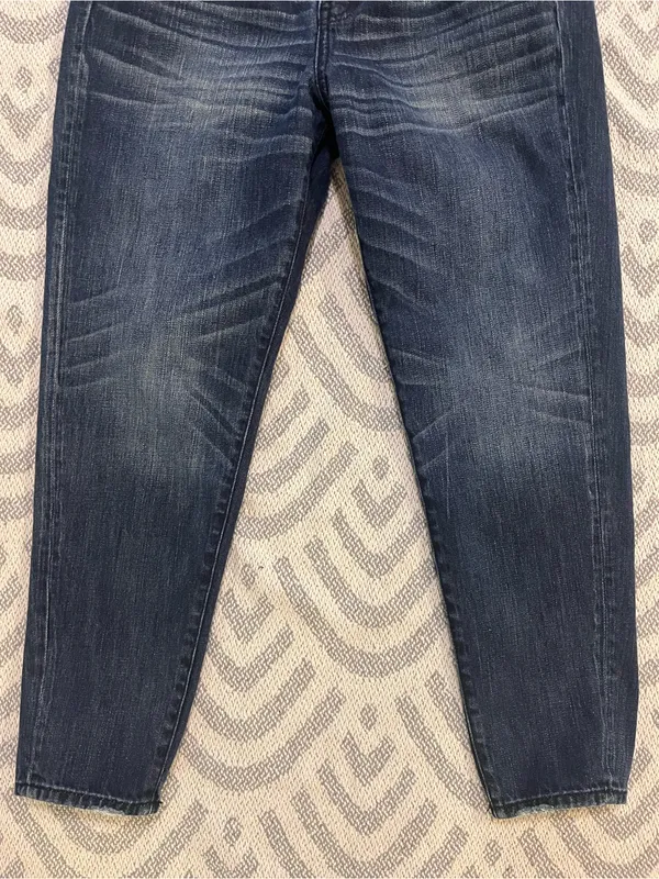 ABERCROMBIE & FITCH Women’s High Rise Dark Wash Blue Denim Mom Jeans 10 - Image 3