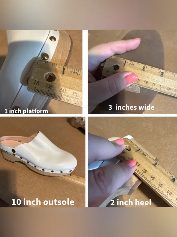 J. Crew Beige Leather Grommet Studded Convertible Clog Shoes Style Baa188 (8.5) - Image 10