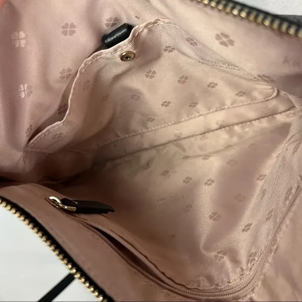 Kate Spade Black Polly Medium Pebble Leather Adjustable Crossbody Bag‎ - Image 5