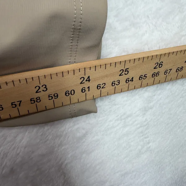 Old Navy L SleekTech Go-Dry Barrel Balloon Pants Khaki Tan High Rise Lightweight - Image 10