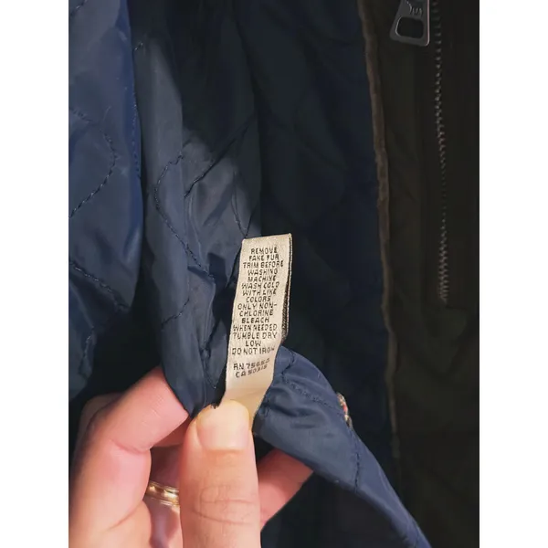 Vintage Y2K Abercrombie Puffer Jacket Hooded Parka Coat Womens M Brown Bella - Image 11